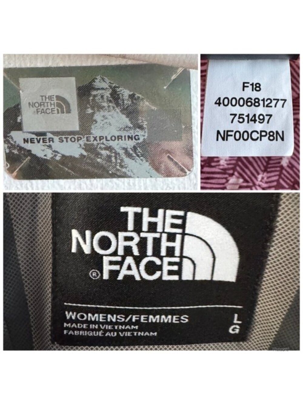 The North Face Novelty Venture Waterproof Rain Jacket purple Large - Picture 9 of 14